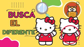 😻🔴Busca el dibujo diferente Hello Kitty🔴😻 [upl. by Akimik498]