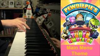 PEWDIEPIE  TUBER SIMULATOR  Main Menu Theme Song Piano Cover by Amosdoll [upl. by Eesyak]