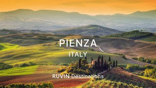 Pienza  Val dOrcia valley Tuscany  Italy  Walking Tour in 4K 2019 [upl. by Hadeis]