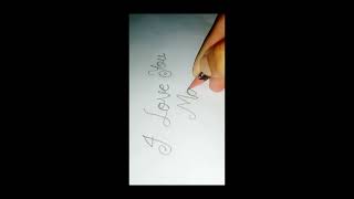 l love yoy ma writing art youtube handwriting foryou [upl. by Vanthe462]