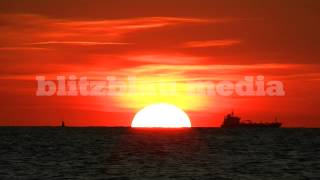 Stock Footage Europe Germany Baltic Sea Sunset Mecklenburg Ostsee Sonnenuntergang Meer Nature Ship [upl. by Michele]