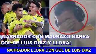 🔥 NARRADOR CON MADRAZO NARRA EL GOL de LUIS DIAZ Y LLORA COLOMBIA vs BRASIL [upl. by Jordison]