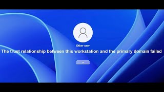How to Fix Trust Relationship Between Workstation and Primary Domain Failed One Restart Network ID [upl. by Mayer455]