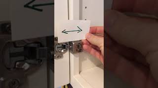 How to adjust MTE cabinet door hinges  installed before January 2020  DIY [upl. by Anead]