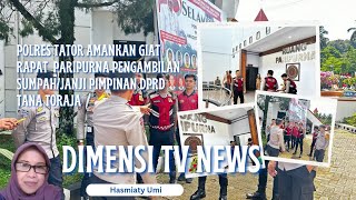 Polres Tator Amankan Giat Rapat Paripurna Pengambilan SumpahJanji Pimpinan DPRD Tana Toraja [upl. by Airednaxela]