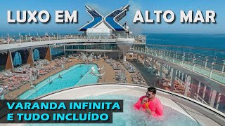 COMO É E QUANTO CUSTA UM CRUZEIRO DE LUXO COM TUDO INCLUÍDO PELA EUROPA VEJA O NAVIO CELEBRITY EDGE [upl. by Lasko]