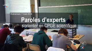 Paroles dexperts Sorienter en CPGE scientifique [upl. by Neleb]