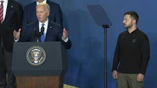 Biden annonce le quotprésident Poutinequot au moment daccueillir Zelensky avant de se reprendre  AFP [upl. by Wolfgang]