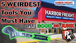 5 WEIRDEST HARBOR FREIGHT TOOLS harborfreight tools toolreviews icon toolboxtour handtools [upl. by Nonregla]