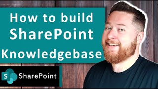 How to build a SharePoint Knowledge Base  SharePoint Site Designs in 2023 [upl. by Derk412]