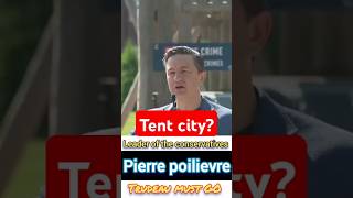 Pierre poilievre gets heckled by a paid influencer Just listen canada change [upl. by Yard959]