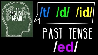 Past Tense ed Pronunciation My English Brain [upl. by Penman]