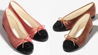 CHANEL METIERS DART COLLECTION 202324 ❤️ CHANEL BALLERINAS [upl. by Enilrae]