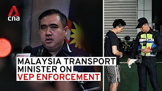 Malaysia Transport Minister Anthony Loke on VEP enforcement  Full press conference [upl. by Alhahs]