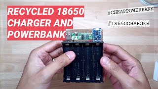 RECYCLED 18650 CHARGER AND POWER BANK [upl. by Juback498]