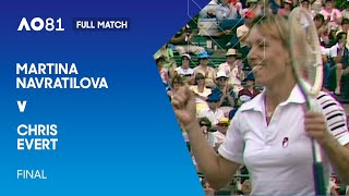 Martina Navratilova v Chris Evert Full Match  Australian Open 1981 Final [upl. by Kreiner676]