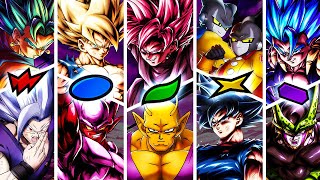 Dragon Ball Legends THE TOP 5 BEST UNITS FOR EACH COLOR IN 2024 [upl. by Duvall]