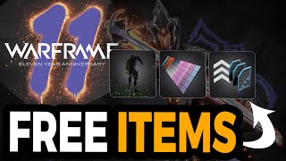 Warframe 11th Anniversary Free Items  Ephemera Promocode [upl. by Notxed]