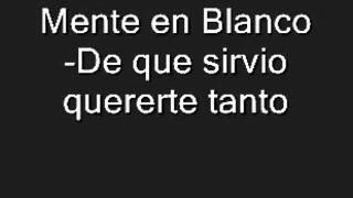 De que sirvió quererte tantomente en blanco [upl. by Gimpel]