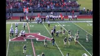 Harbor Beach QB sack to seal the win over Muskegon Catholic Central in Div 8 State Semifinal [upl. by Limoli]