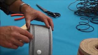 Upholstery Basics Using Webbing in Upholstery Part I Overview [upl. by Pazia]