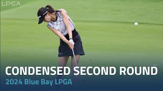 Condensed Second Round  2024 Blue Bay LPGA [upl. by Reimer]