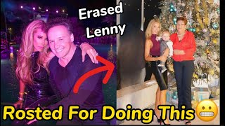 Lisa Hochstein roasted for removing estranged husband Lenny from family photo 😬😬😬 [upl. by Eenttirb]