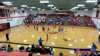 EHS Varsity Volleyball vs Clay Center [upl. by Antonie585]