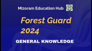 Forest Guard General Knowledge Solutions 2024 [upl. by Bail]