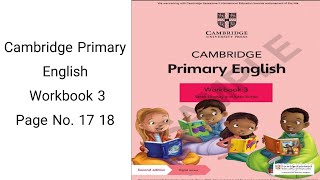 Cambridge Primary English Workbook 3 page 1718 [upl. by Avraham]