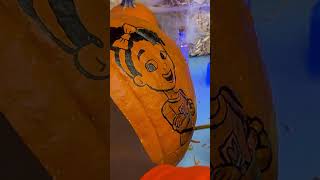 WHO WINS  Halloween Pumpkin Compitition shorts Blippi Meekah BFF Bestie Halloween [upl. by Yssirk]