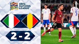 Italië vs België 22 Hoogtepunten  UEFA Nations League 2024 italië vs belgië [upl. by Truscott]