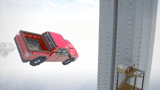 Cars Jump Into The Building  Teardown [upl. by Nylesor]