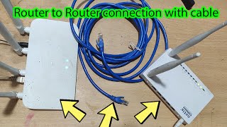 How to connect router to router with LAN cable [upl. by Olzsal]