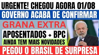 🔴 CHEGOU EM BOA HORA APOSENTADOS BPCLOAS AGORA É OFICIAL REAJUSTE DO SALÁRIO MÍNIMO 0108 [upl. by Lanrev950]