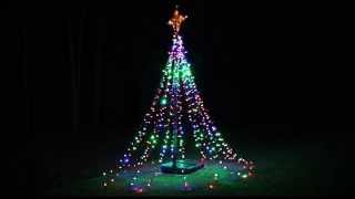 Twinkling Tree of Lights  DIY from Basketball Hoop [upl. by Sila]