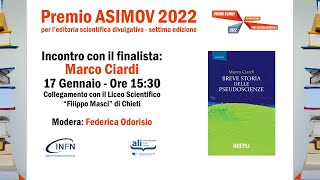 Premio ASIMOV 2022  Incontro con Marco Ciardi [upl. by Ajiak]