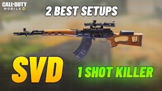 SVD Best Gunsmith Attachments Codm  SVD Quick Scope Best Class Setups COD Mobile [upl. by Anaeg977]