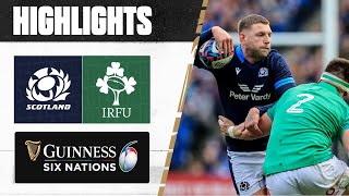 HIGHLIGHTS  🏴󠁧󠁢󠁳󠁣󠁴󠁿 Scotland v Ireland ☘️  2023 Guinness Six Nations [upl. by Ahsropal965]