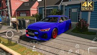 Audi Rs6 Widebody Realistic Gameplay Car Parking Multiplayer [upl. by Shae903]