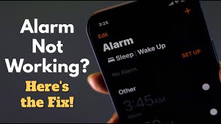 Fixed iPhone Alarm Not Working Issue [upl. by Enelec292]