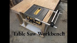 How to build a table saw workbench  Full Project [upl. by Lucier]