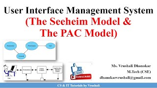 HCI 54 User Interface Management System  The Seeheim Model  The PAC Model [upl. by Azile]