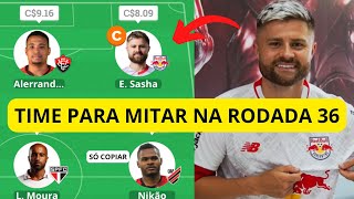 TIME OUSADO PARA MITAR MUITO NA RODADA 36  CARTOLA FC 2024 [upl. by Nittirb926]