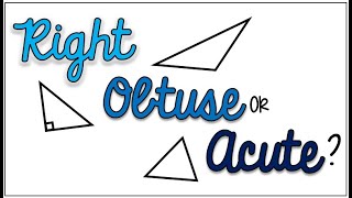 Given 3 Sides is the Triangle Right Obtuse or Acute  Using Sides to Tell What Kind of Triangle [upl. by Crin]