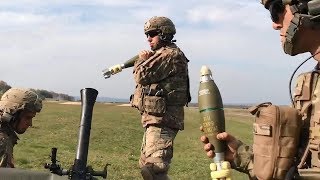 Rapid Shooting Mortar Fire for Effect Training Exercise [upl. by Nihsfa]