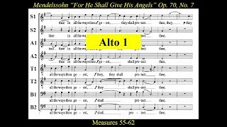 Mendelssohn  OP70  Elijah 07 For He Shall Give His Angels  Alto1 [upl. by Ivers]