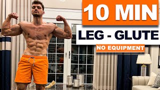 10 Min Leg and Glute Workout  Leg Exercises No Equipment  velikaans [upl. by Roumell929]