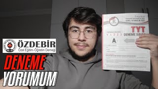 TÜRKİYE GENELİ 4 ÖZDEBİR DENEME YORUMUM   KOLAY ORTA ZOR  yks yks2024 [upl. by Sunev]