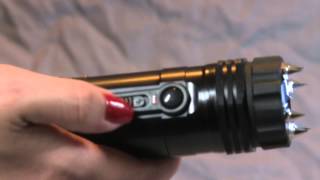 ZAP Light Extreme Stun Gun  Flashlight  1 Million Volts with Spike Electrodes [upl. by Adniled]